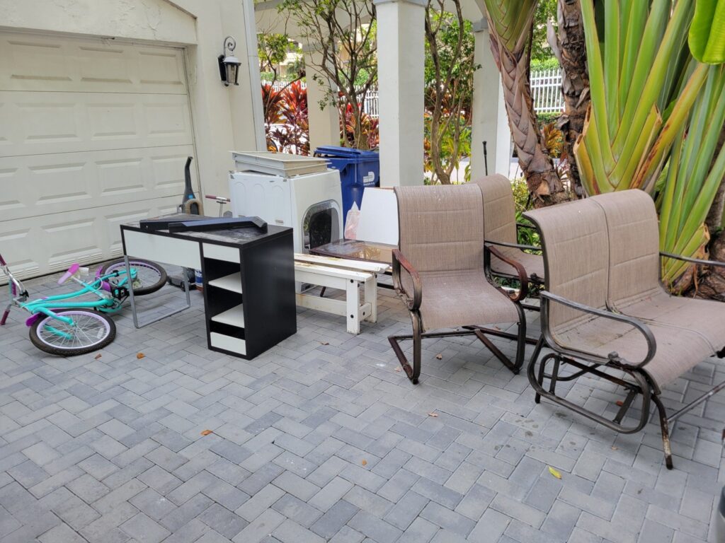 Furniture removal pickup in Hollywood Hills, FL by ROMO Junk Removal